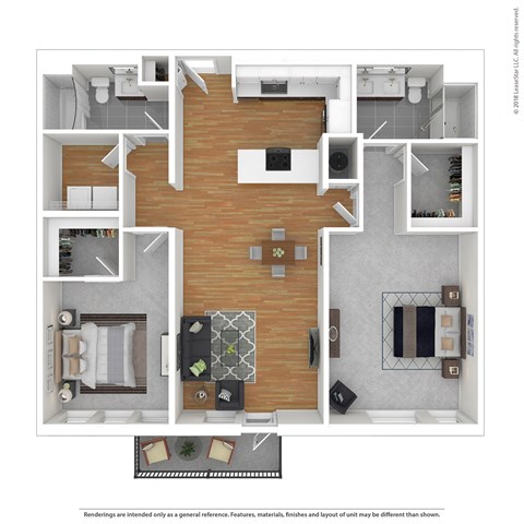 Arterra KC B6 3D Floor Plan